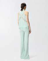 Top mit Neckholder-Ausschnitt und Spitze - | Pinko