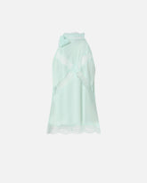 Top mit Neckholder-Ausschnitt und Spitze - | Pinko