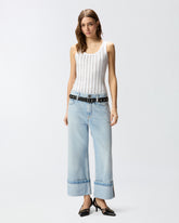 Vest top with jewel details - White | Pinko