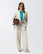 Crop-Top mit weiten Ärmeln - | Pinko