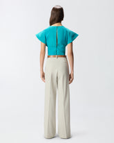 Crop-Top mit weiten Ärmeln - | Pinko
