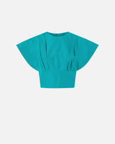 Crop-Top mit weiten Ärmeln - | Pinko