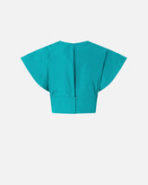 Crop-Top mit weiten Ärmeln - | Pinko