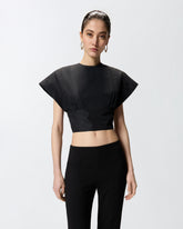 Crop-Top mit weiten Ärmeln - | Pinko