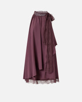 Kleid aus Crêpe de Chine mit Spitzeneinsätzen - | Pinko