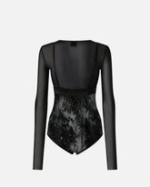 Body-Pullover aus Tüll und Spitze - | Pinko