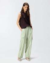 Fließende Hose aus Baumwolle - | Pinko