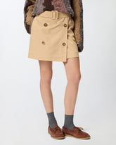 Minirock mit Knöpfen und Gürtel - | Pinko