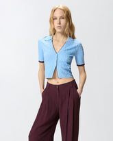 Kurz geschnittene Polo-Cardigan - | Pinko