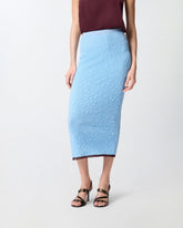 Slim-fit jacquard midi skirt - | Pinko