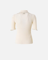 Gerippter Pullover mit Schmuckrändern - | Pinko