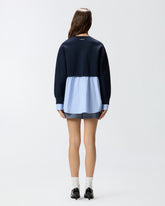 Pullover mit Einsatz in Form einer Bluse - | Pinko