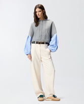 Sweatshirt with shirt insert - | Pinko