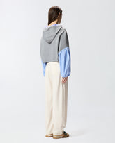 Sweatshirt with shirt insert - | Pinko