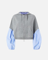 Sweatshirt with shirt insert - | Pinko