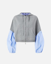 Sweatshirt with shirt insert - | Pinko