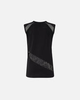 Sleeveless top with lace details - | Pinko