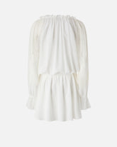 Mini dress with long sleeves and lace details - | Pinko
