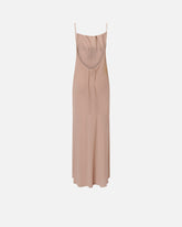 Long slip dress with rhinestones - Dove grey | Pinko