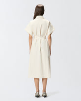 Chemisier-Midikleid mit Gürtel - | Pinko