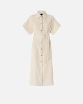 Chemisier-Midikleid mit Gürtel - | Pinko