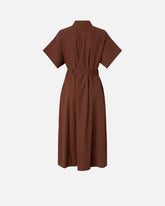 Midi shirt dress with belt - | Pinko