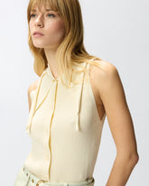 Top with bandana knot and buttons - | Pinko