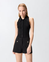 Top with bandana knot and buttons - | Pinko
