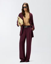 Lightweight ribbed sweater with sheer details - | Pinko