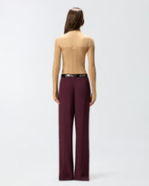 Lightweight ribbed sweater with sheer details - | Pinko