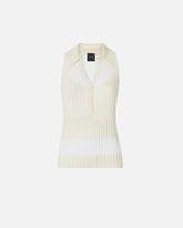 Ribbed polo vest top - | Pinko