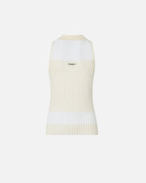 Ribbed polo vest top - | Pinko