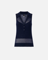 Polo-Tanktop in Rippstrick - | Pinko