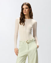 Bodysuit with sheer details - | Pinko