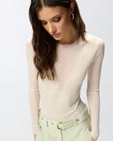 Body-Pullover mit transparenter Optik - | Pinko