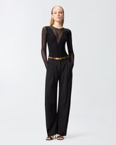 Body-Pullover mit transparenter Optik - | Pinko