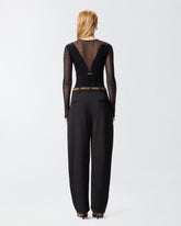 Bodysuit with sheer details - | Pinko