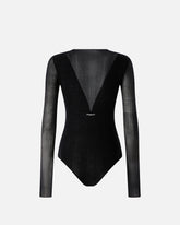 Bodysuit with sheer details - | Pinko