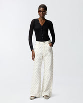 Cardigan aus leichtem Rippstrick - | Pinko