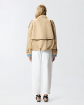 Short double-breasted trench coat - | Pinko