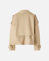 Short double-breasted trench coat - | Pinko