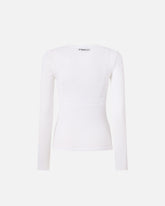 Sweater with open V-neck - | Pinko