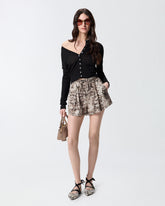 Cardigan with mother-of-pearl buttons - | Pinko