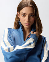 Zipped sweatshirt with Love Birds logo - | Pinko
