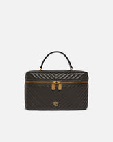 Mittlere Umhängetasche aus Nappaleder mit Chevron - | Pinko