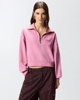 Sweatshirt mit Herzprint und Pinkotini - | Pinko