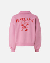 Sweatshirt mit Herzprint und Pinkotini - | Pinko