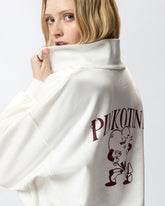 Sweatshirt mit Herzprint und Pinkotini - | Pinko