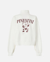 Sweatshirt mit Herzprint und Pinkotini - | Pinko