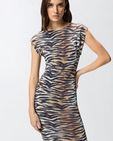 Midikleid im Stil eines Etuikleids mit Animalprint - | Pinko